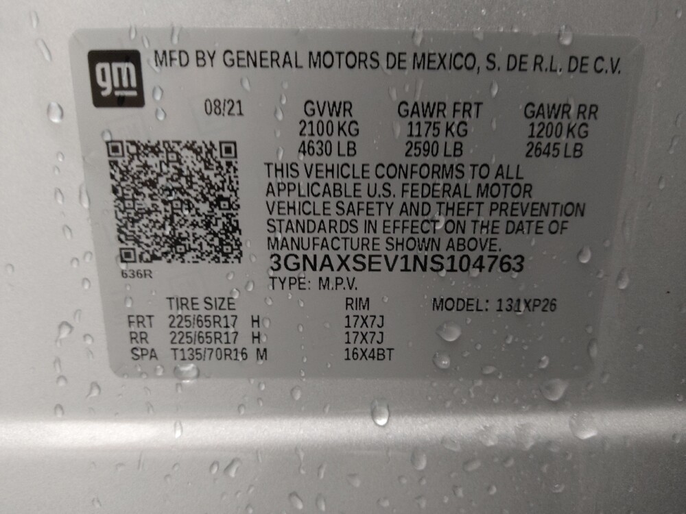 2022 Chevrolet Equinox in St. Louis, MO 63136 - 18131328 33