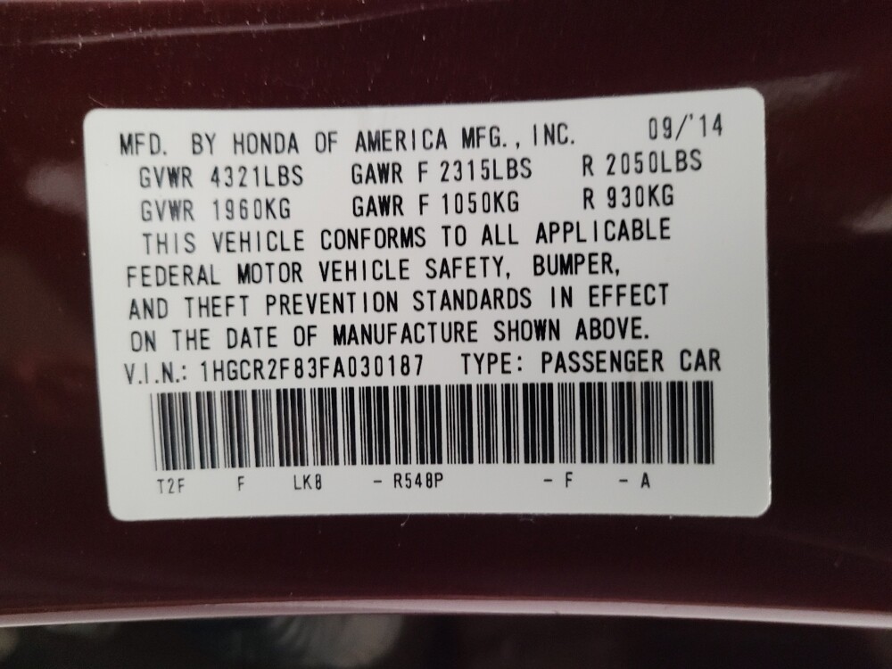 2015 Honda Accord in Sacramento, CA 95821 - 18131448 33