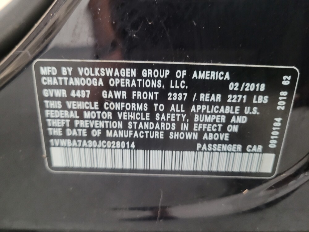 2018 Volkswagen Passat in Torrance, CA 90504 - 18131450 33