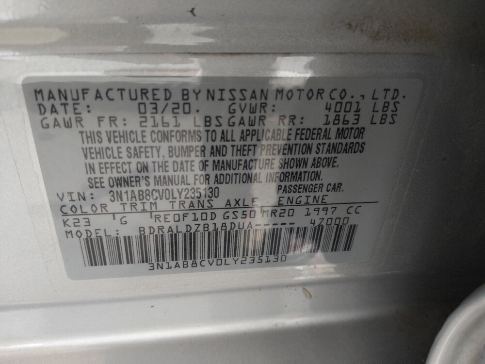 2020 Nissan Sentra in Pelham, AL 35124 - 18131466 33