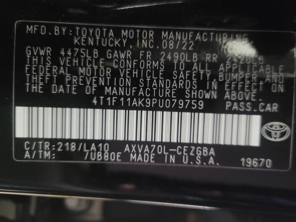 2023 Toyota Camry in Chattanooga, TN 37421 - 18131480 33