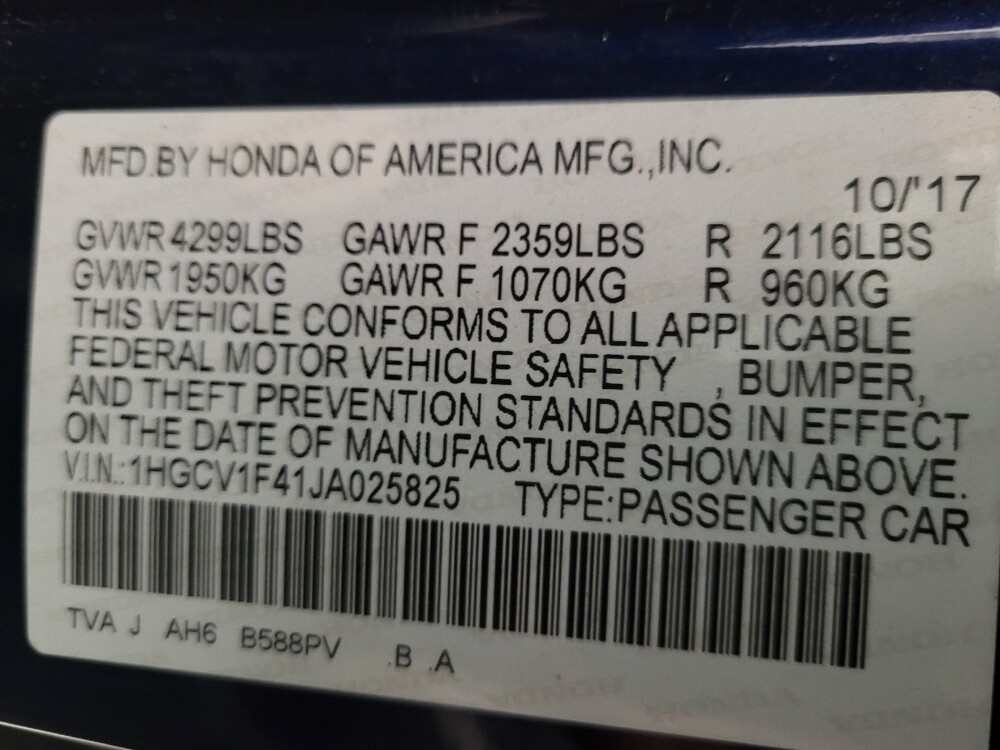 2018 Honda Accord in Tucson, AZ 85705 - 18131511 33