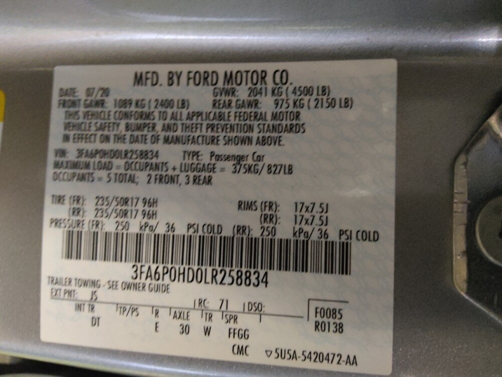 2020 Ford Fusion in Tucson, AZ 85705 - 18131512 33