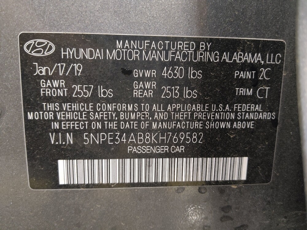 2019 Hyundai Sonata in Lakeland, FL 33815 - 18131517 33