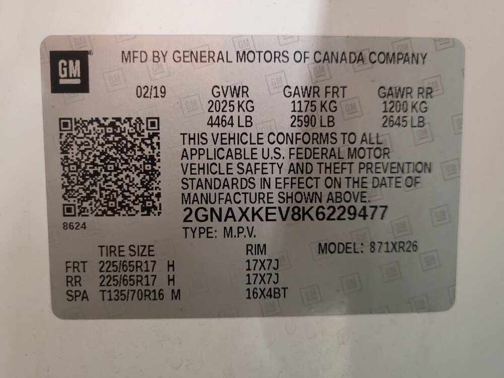 2019 Chevrolet Equinox in Jacksonville, FL 32225 - 18131525 33