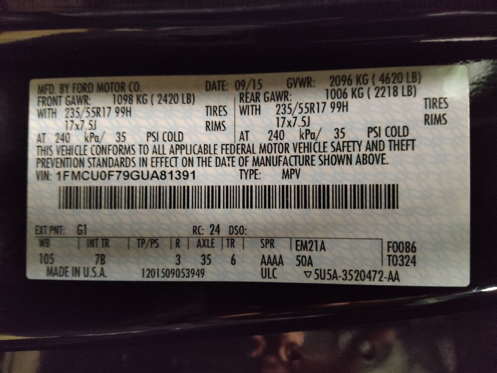 2016 Ford Escape in Kissimmee, FL 34744 - 18131538 33