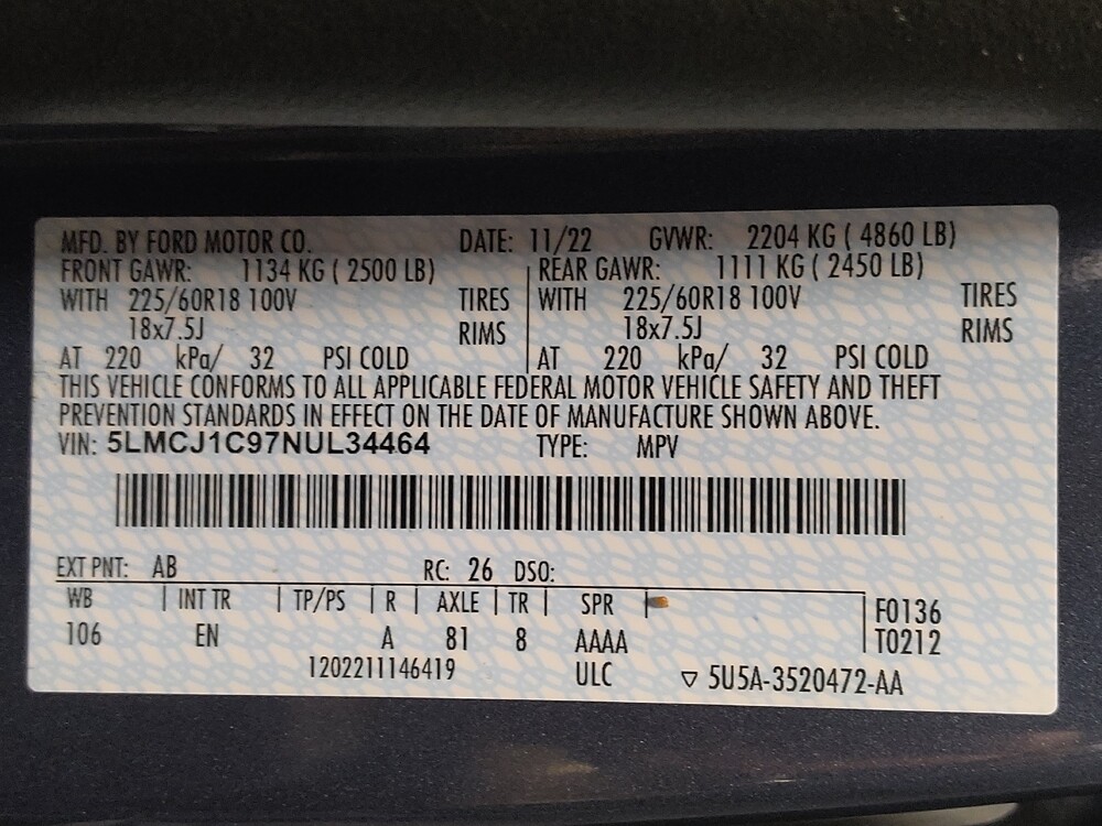 2022 Lincoln Corsair in Orlando, FL 32808 - 18131539 33