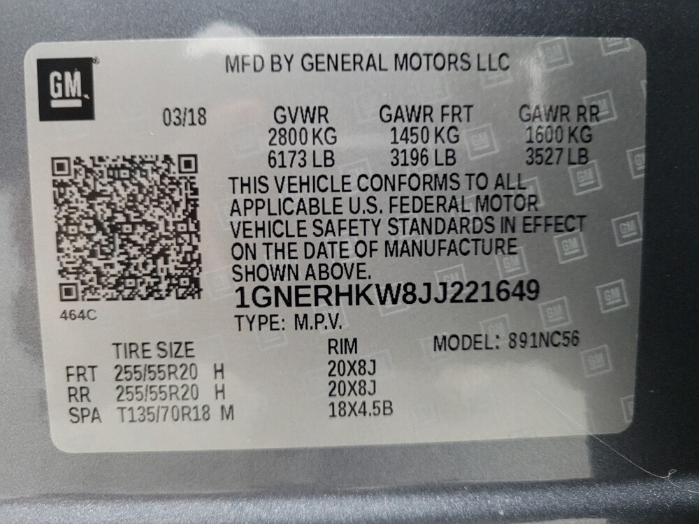 2018 Chevrolet Traverse in Memphis, TN 38115 - 18131574 33