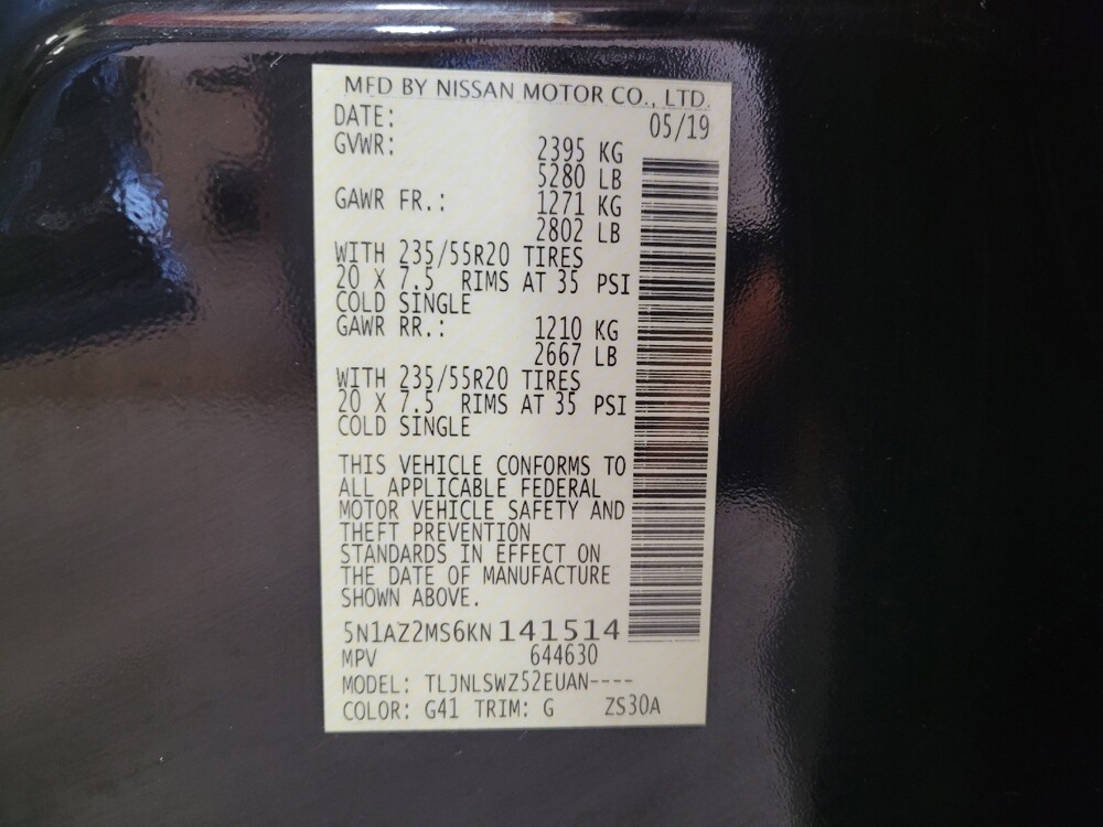 2019 Nissan Murano in Toledo, OH 43617 - 18131606 33