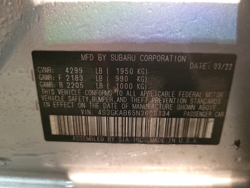 2022 Subaru Impreza in Glen Burnie, MD 21061 - 18131619 33