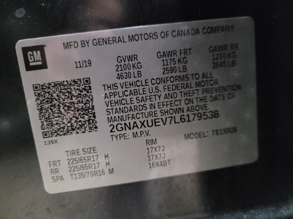 2020 Chevrolet Equinox in Williamstown, NJ 8094 - 18131626 33