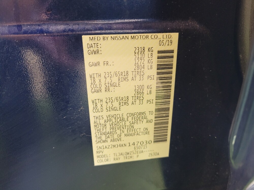 2019 Nissan Murano in Mishawaka, IN 46545 - 18131667 33