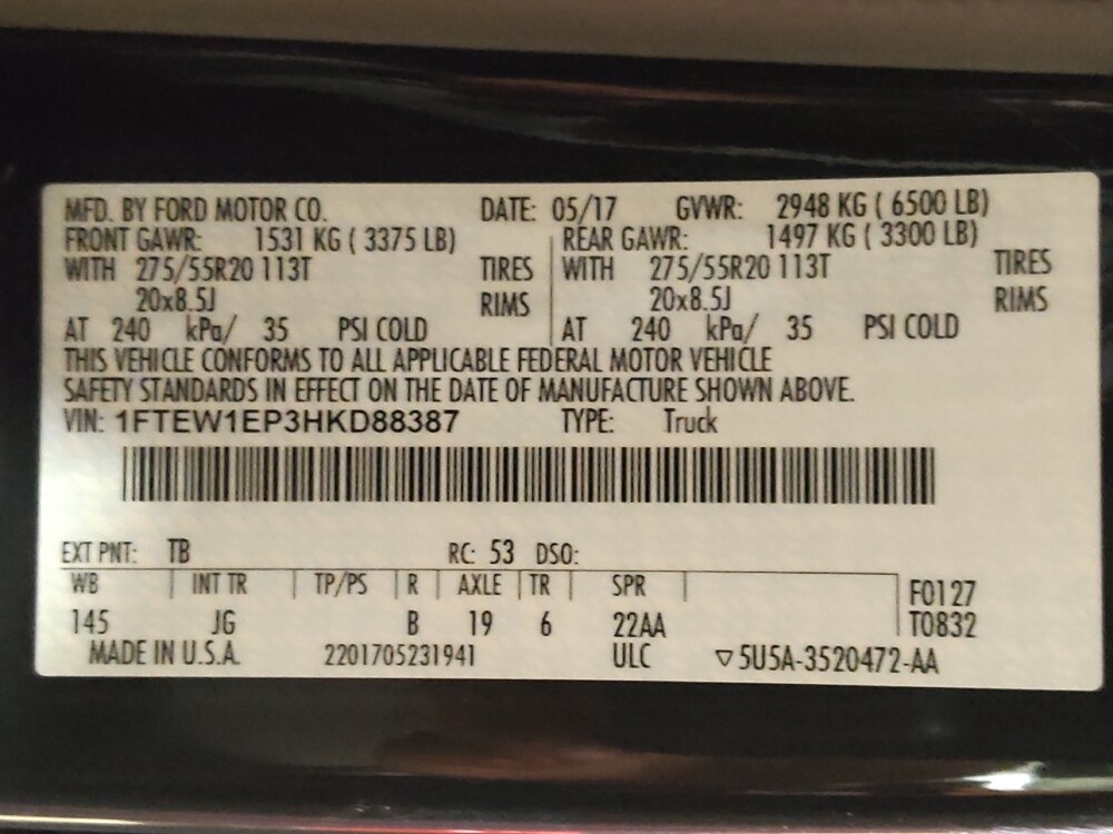 2017 Ford F150 in Sanford, FL 32773 - 18131670 33