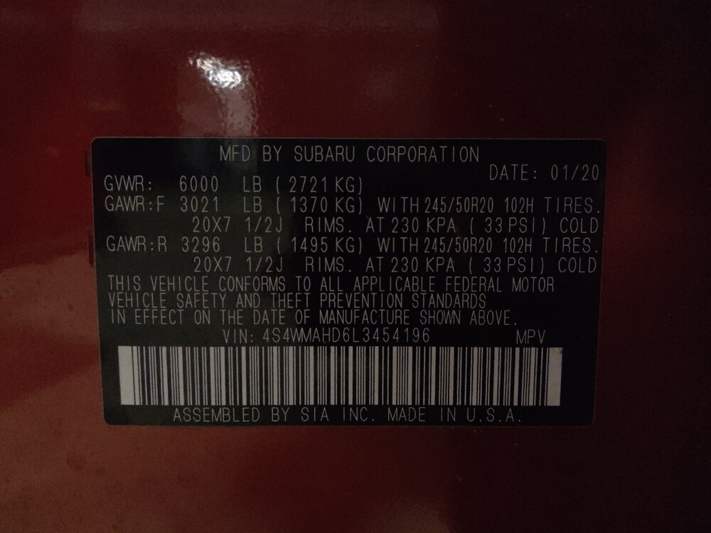 2020 Subaru Ascent in Sanford, FL 32773 - 18131671 33