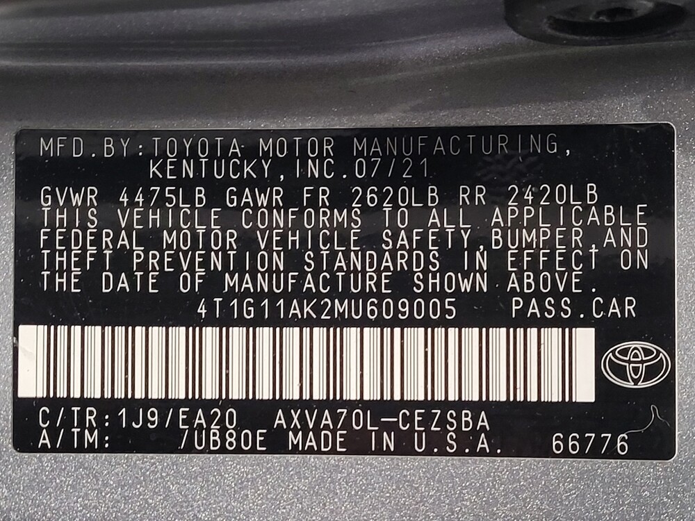 2021 Toyota Camry in Savannah, GA 31419 - 18131674 33