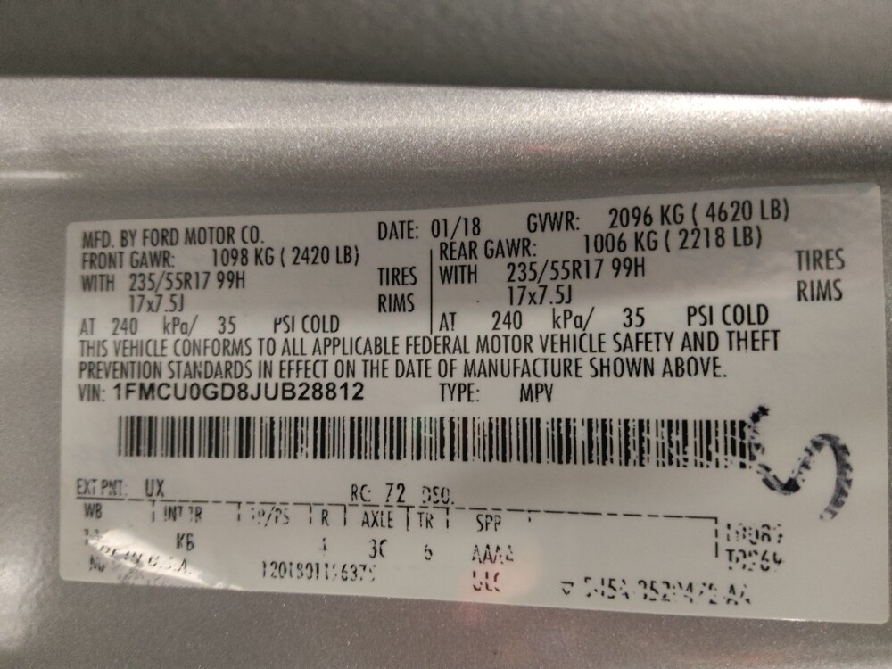 2018 Ford Escape in Conyers, GA 30094 - 18131680 33