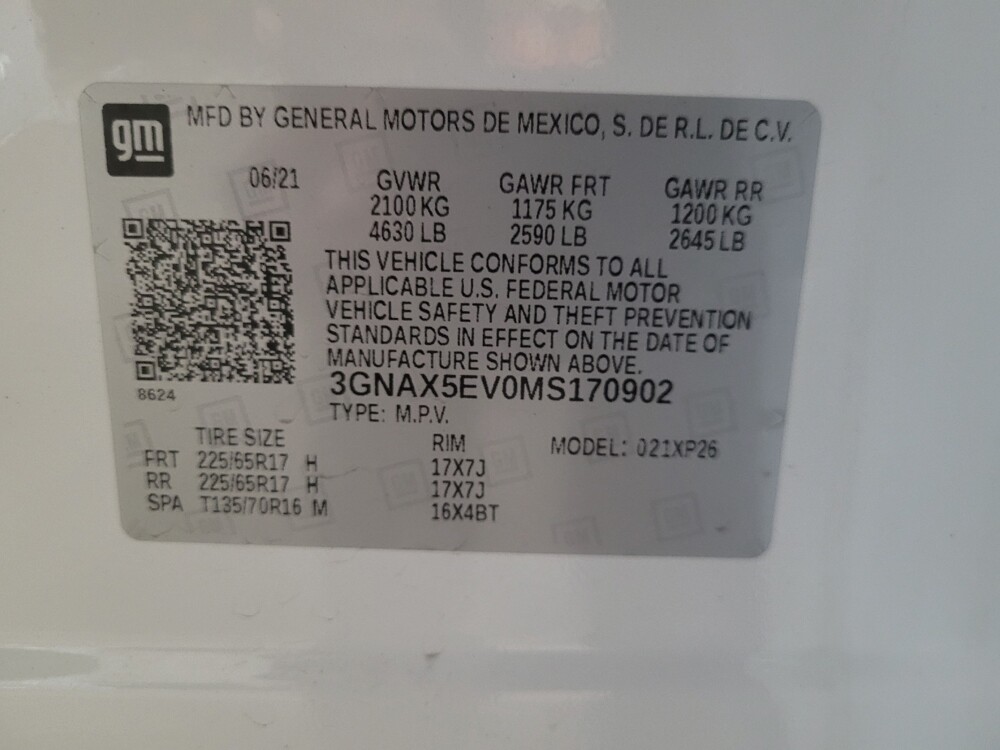 2021 Chevrolet Equinox in Glen Burnie, MD 21061 - 18131711 33