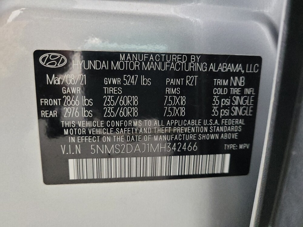 2021 Hyundai Santa Fe in Allentown, PA 18103 - 18131713 33