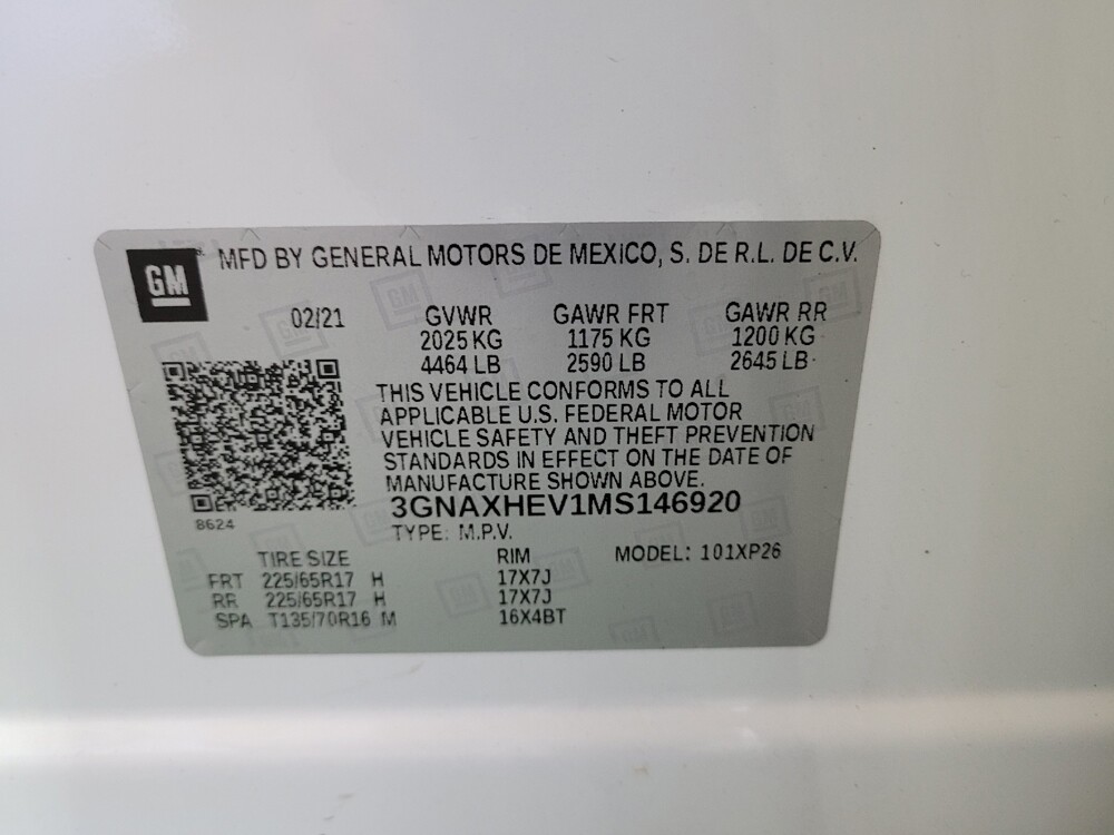 2021 Chevrolet Equinox in Toledo, OH 43617 - 18131719 33