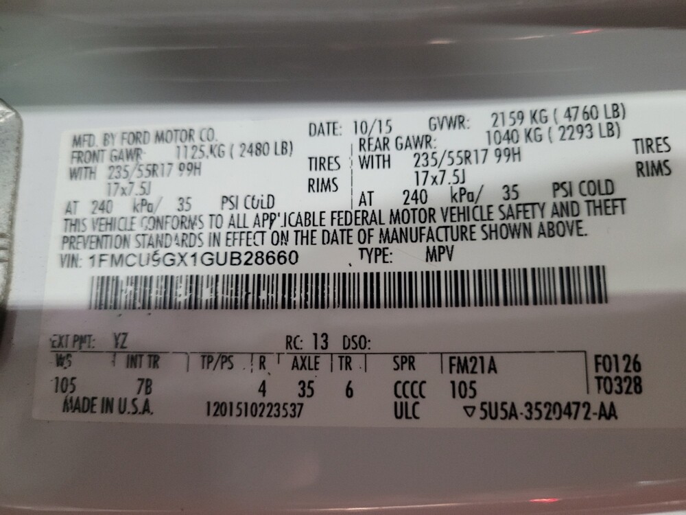 2016 Ford Escape in Williamstown, NJ 8094 - 18131727 33