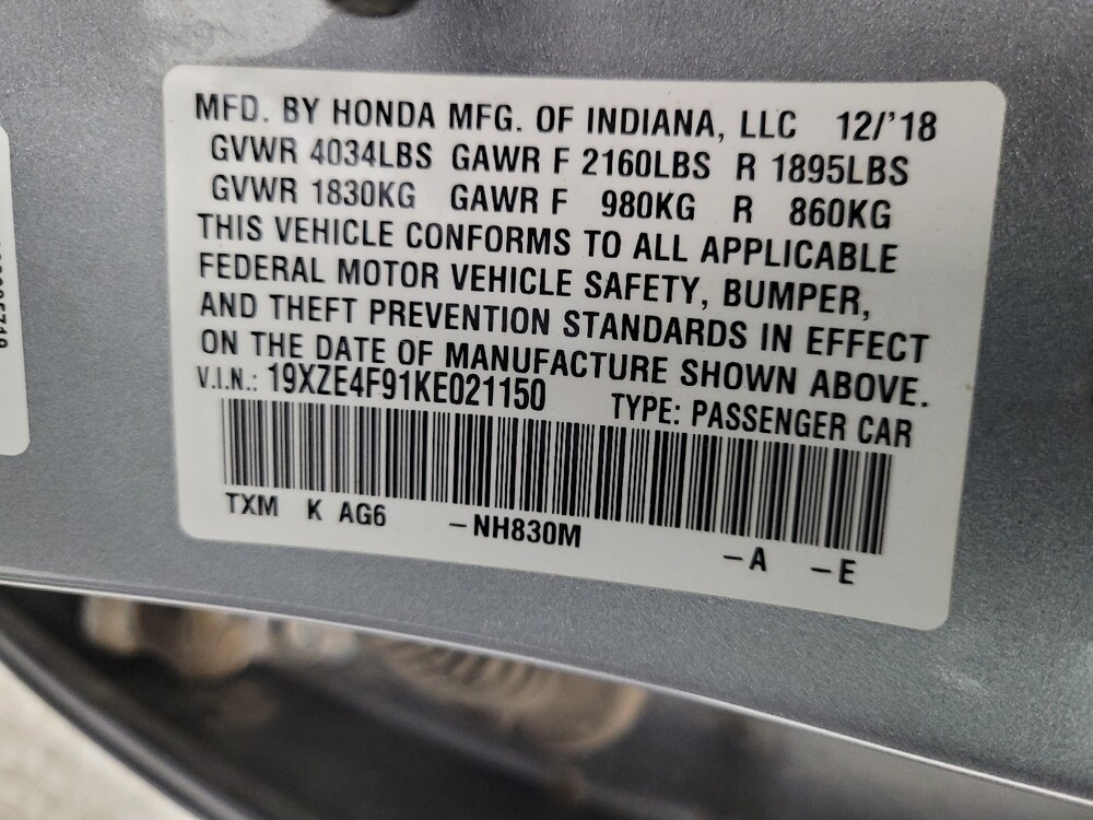 2019 Honda Insight in Reno, NV 89502 - 18131749 33