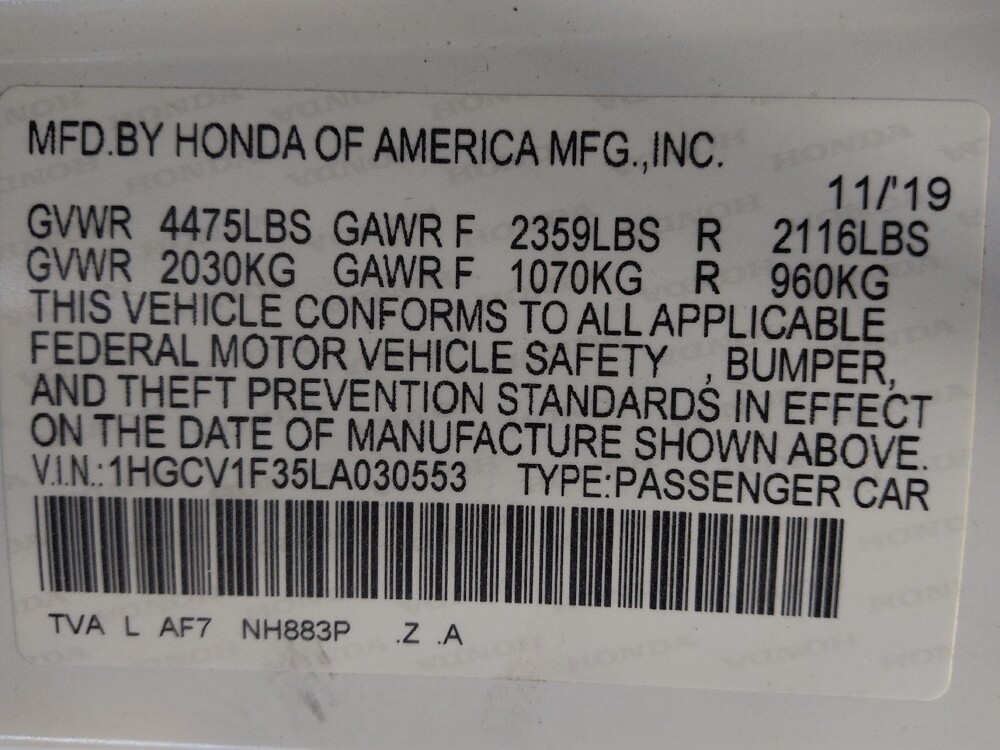 2020 Honda Accord in Corpus Christi, TX 78412 - 18131769 33