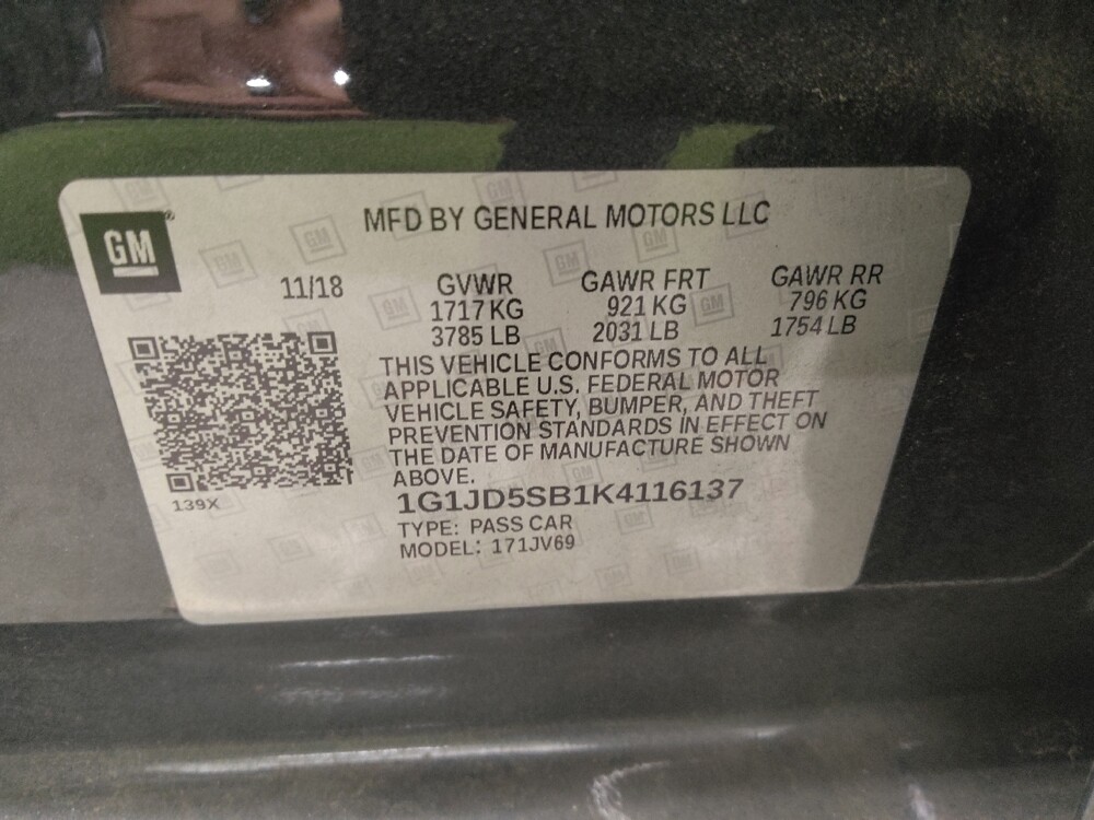 2019 Chevrolet Sonic in Conyers, GA 30094 - 18131772 33