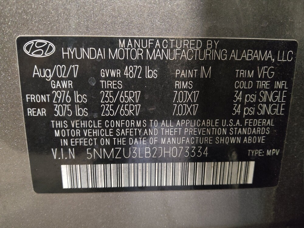 2018 Hyundai Santa Fe in Orlando, FL 32808 - 18131802 33