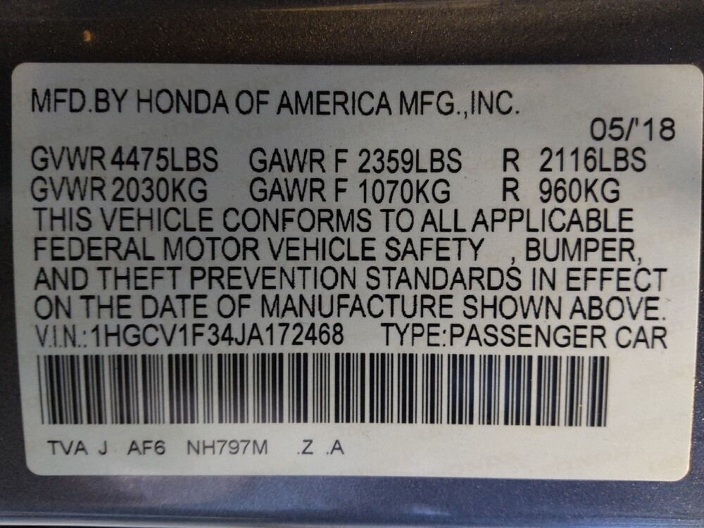 2018 Honda Accord in Houston, TX 77074 - 18131821 33