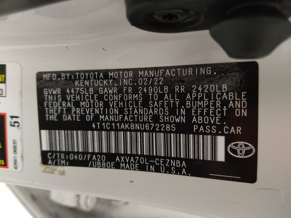 2022 Toyota Camry in Springfield, MO 65807 - 18131835 33