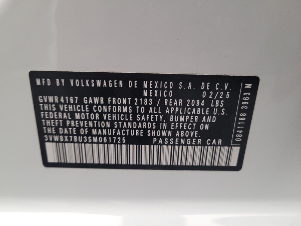 2025 Volkswagen Jetta in El Cajon, CA 92020 - 18131958 33