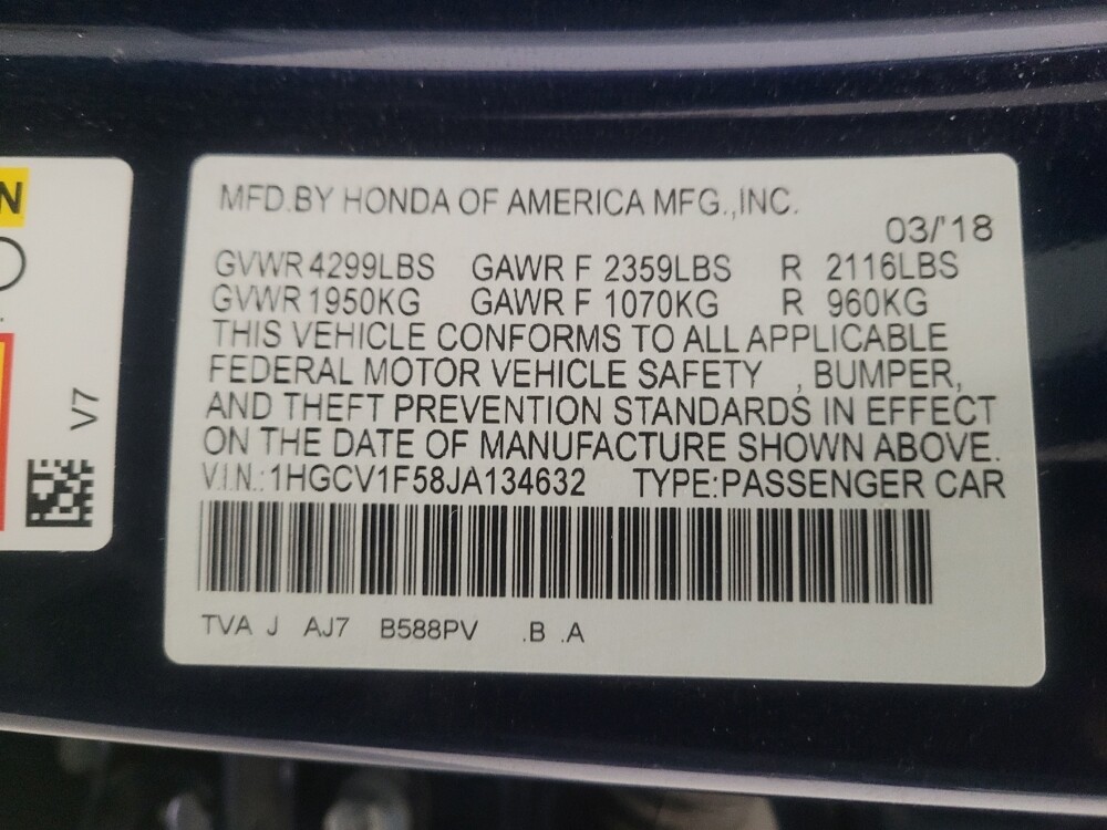 2018 Honda Accord in Torrance, CA 90504 - 18131965 33