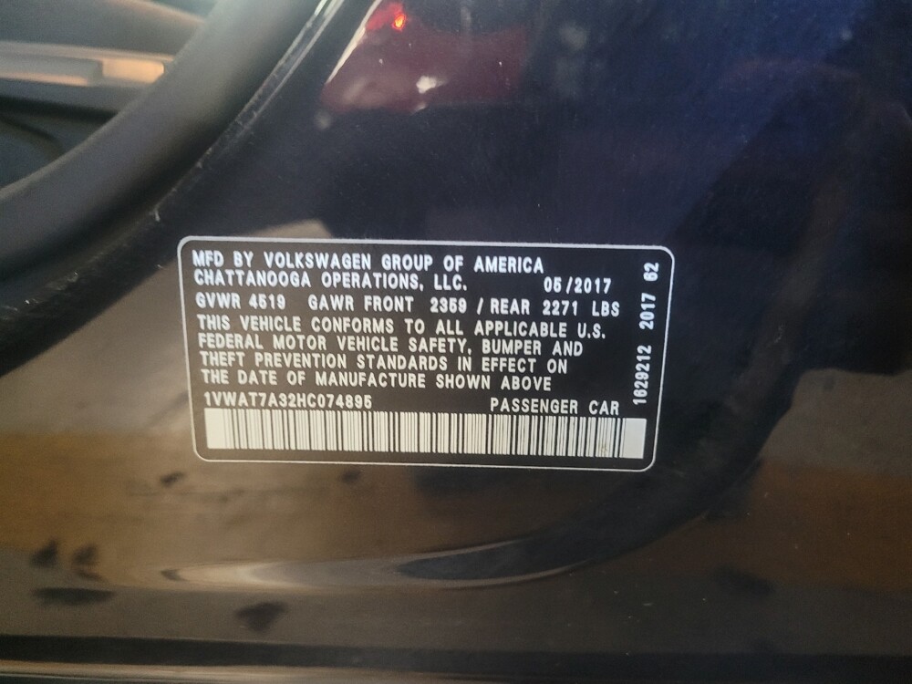 2017 Volkswagen Passat in Stone Mountain, GA 30083 - 18132009 33