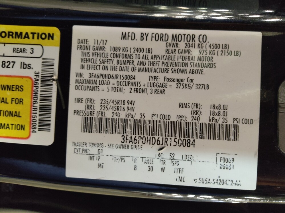 2018 Ford Fusion in Lubbock, TX 79424 - 18132054 33