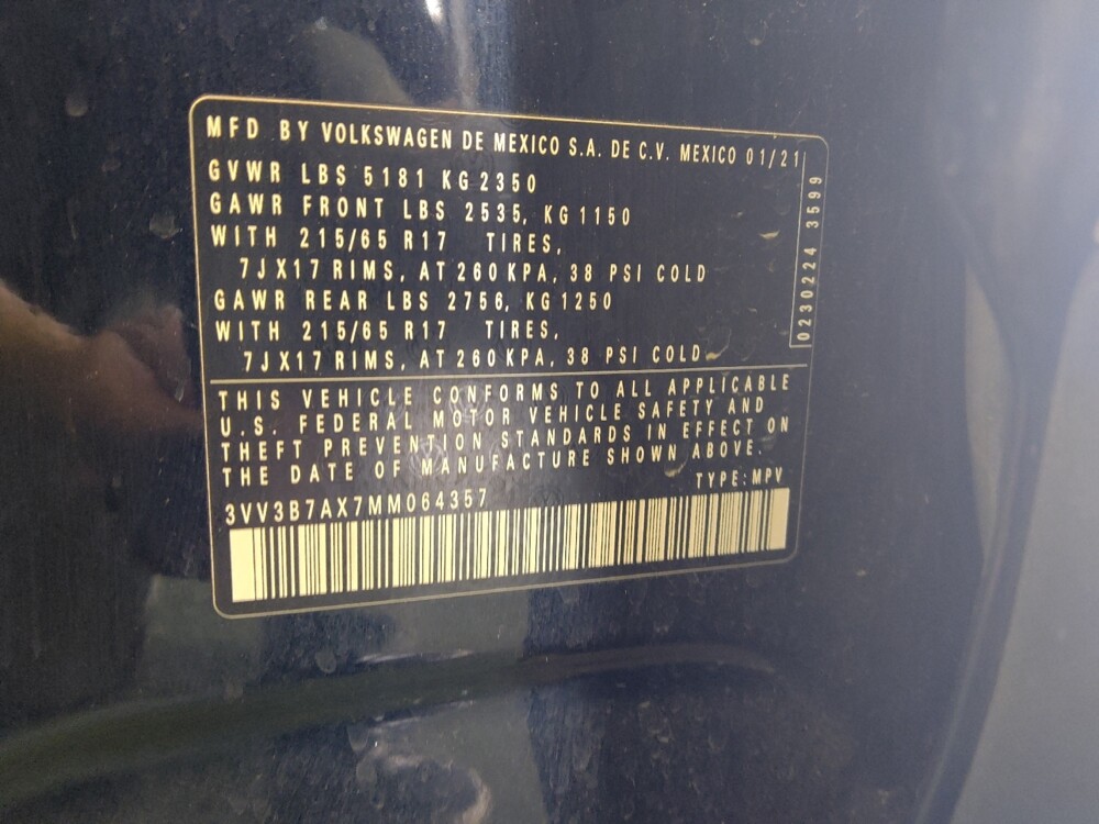 2021 Volkswagen Tiguan in Tucson, AZ 85705 - 18132099 33