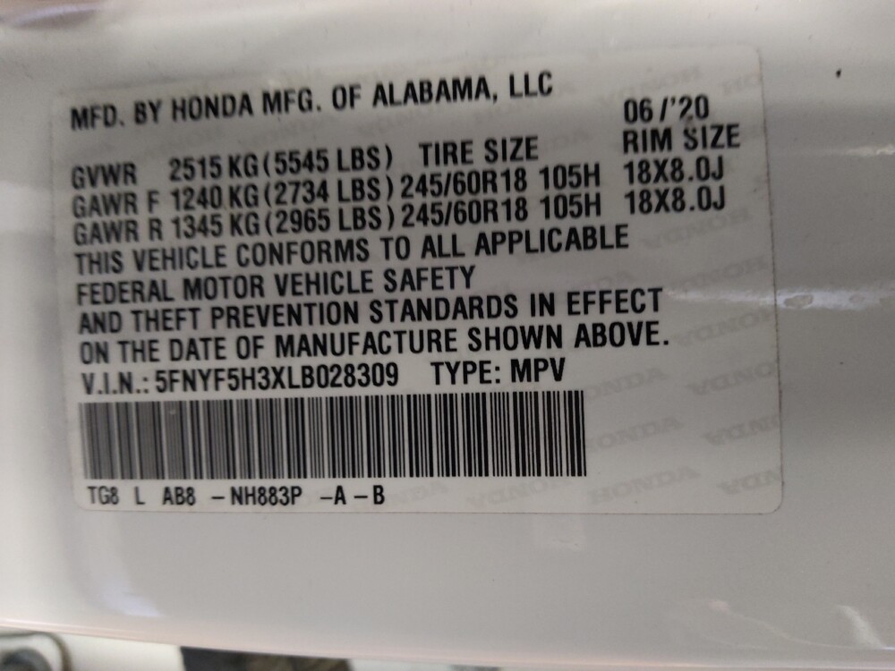 2020 Honda Pilot in Glendale, AZ 85301 - 18132102 33