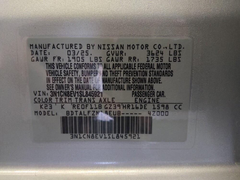 2025 Nissan Versa in Glendale, AZ 85301 - 18132115 33