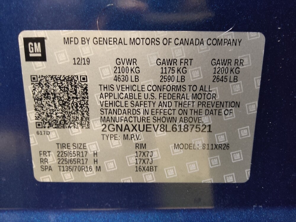 2020 Chevrolet Equinox in Knoxville, TN 37923 - 18132122 33