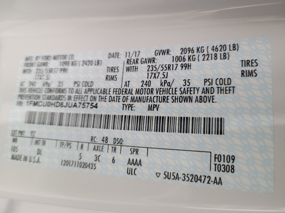 2018 Ford Escape in Las Vegas, NV 89102 - 18132124 33