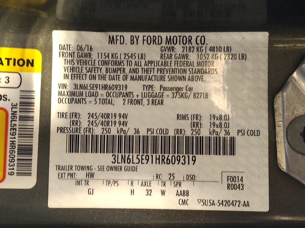 2017 Lincoln MKZ in Jacksonville, FL 32225 - 18132140 33