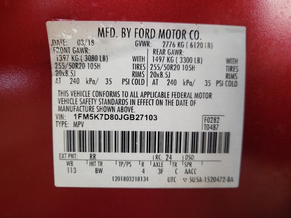 2018 Ford Explorer in Kissimmee, FL 34744 - 18132154 33