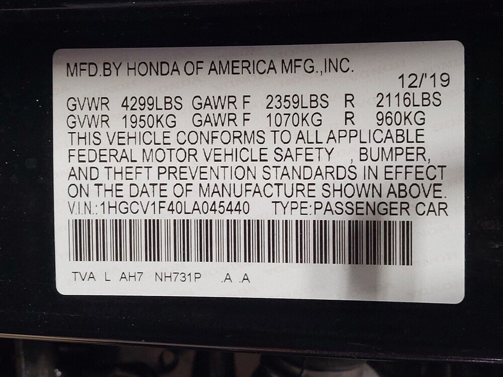 2020 Honda Accord in Jacksonville, FL 32210 - 18132158 33