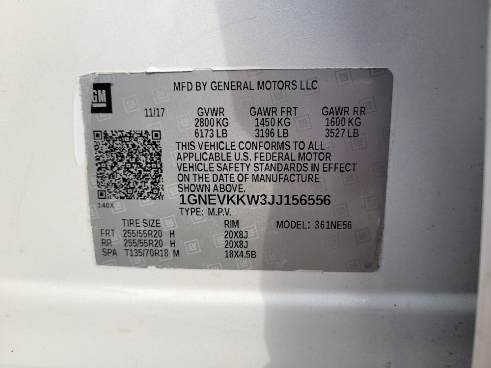 2018 Chevrolet Traverse in Wilmington, NC 28405 - 18132169 33