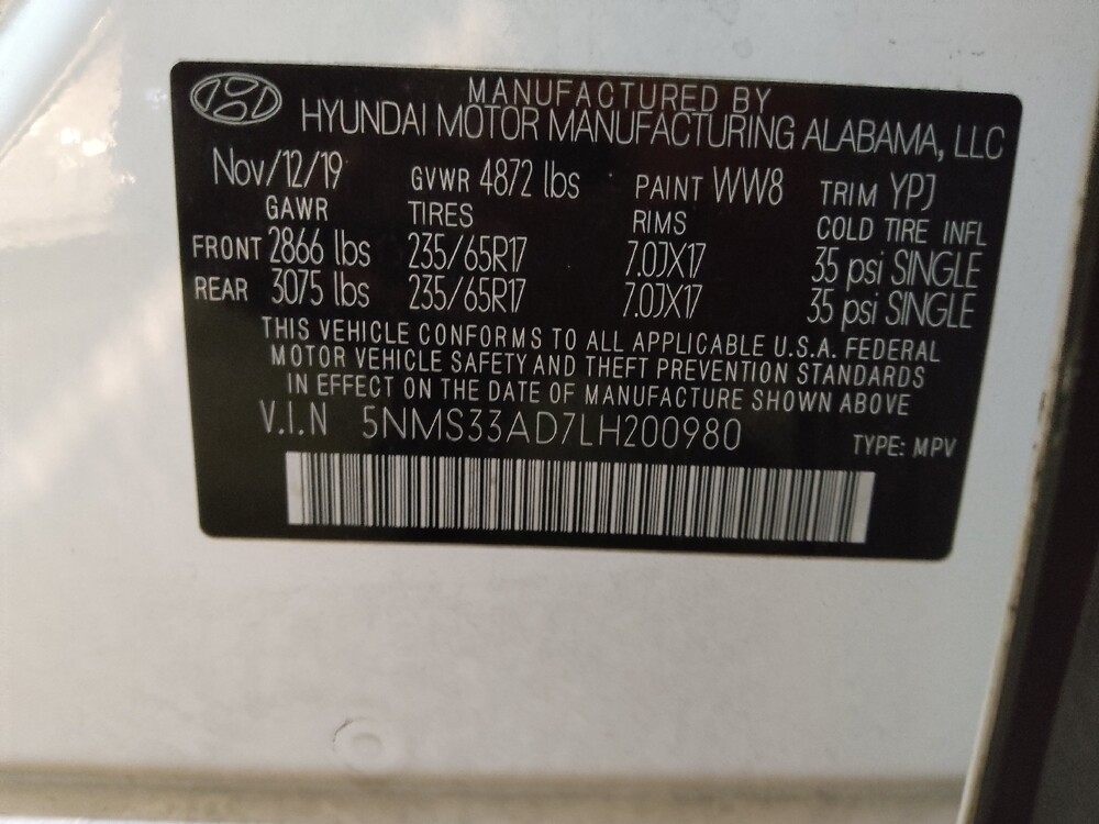 2020 Hyundai Santa Fe in Greensboro, NC 27407 - 18132178 33