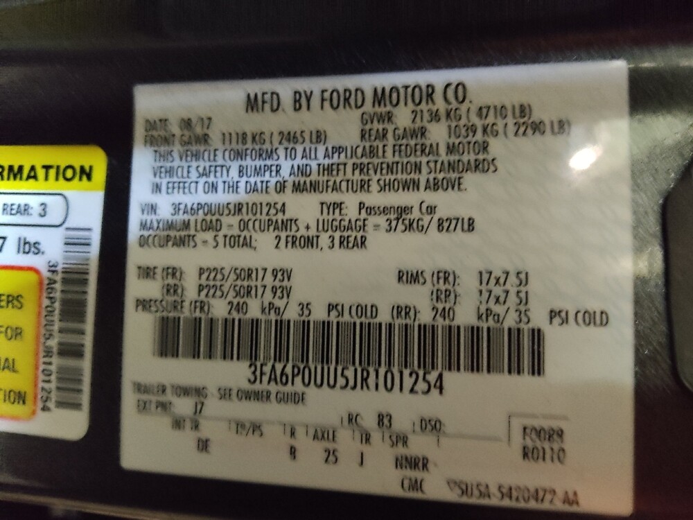 2018 Ford Fusion in Fayetteville, NC 28304 - 18132181 33