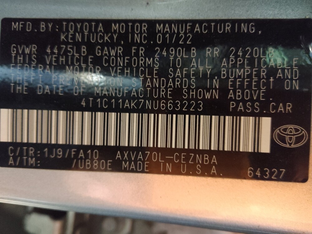 2022 Toyota Camry in Winston-Salem, NC 27103 - 18132195 33