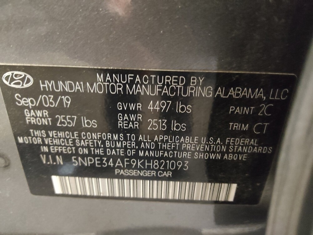 2019 Hyundai Sonata in Greenville, NC 27834 - 18132241 33