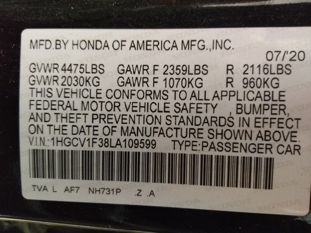 2020 Honda Accord in Albuquerque, NM 87113 - 18132249 33