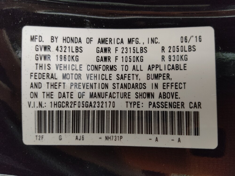 2016 Honda Accord in Lakewood, CO 80215 - 18132265 33