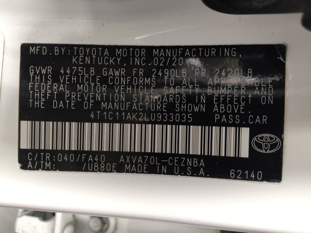 2020 Toyota Camry in Metairie, LA 70006 - 18132317 33